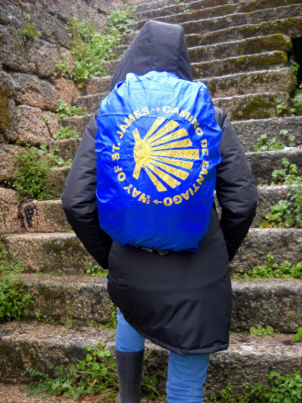 Camino de Santiago backpack / rucksack rain cover