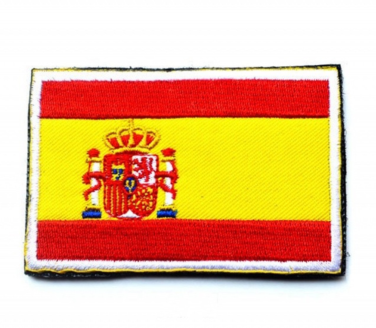 Spain National Flag Embroidered Patch Iron on Sew On Badge For Clothes etc 