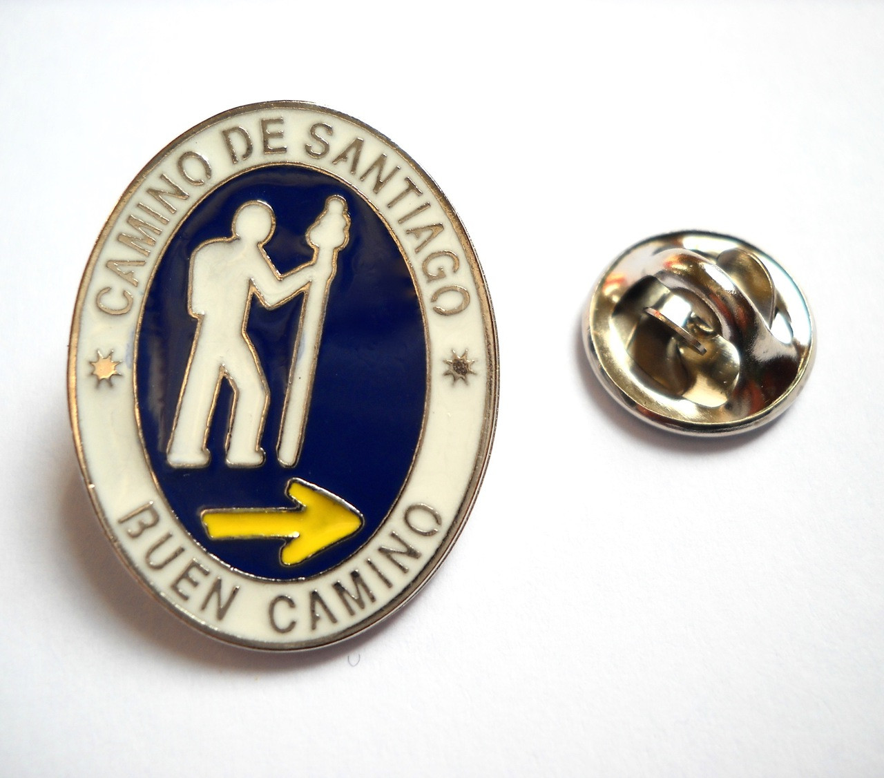 Camino de santiago st james cross pilgrim cloth patch souvenir