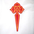 Camino de Santiago Pilgrim St. James Way Cross Cloth Patch New 