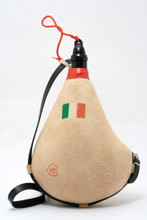Spanish Bota de Vino Leather Bag Wineskin 1 Liter Irish Flag Wine Skin