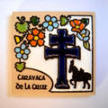 Caravaca Cross Magnet Tile (Dark Blue)