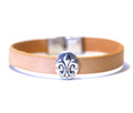 Camino de Santiago St James Way Pilgrim Leather Bracelet 