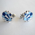 Camino de Santiago Scallop Shell enamel Earrings