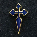 Camino de Santiago - St James Cross lapel Pin
Royal Blue