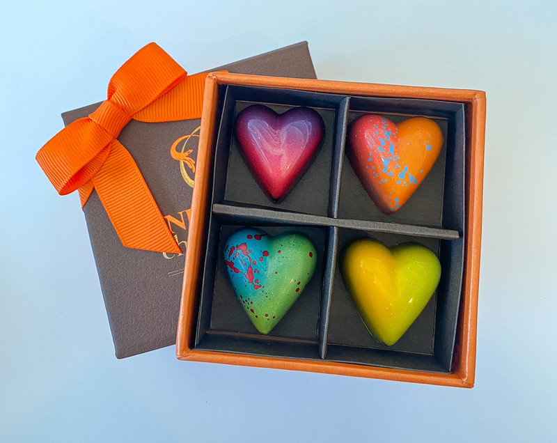 Chocolate Truffles -  4-Piece Valentine's Assortment