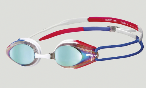 TRACKS JR MIRROR GOGGLES - GOLD/BLUE/RED