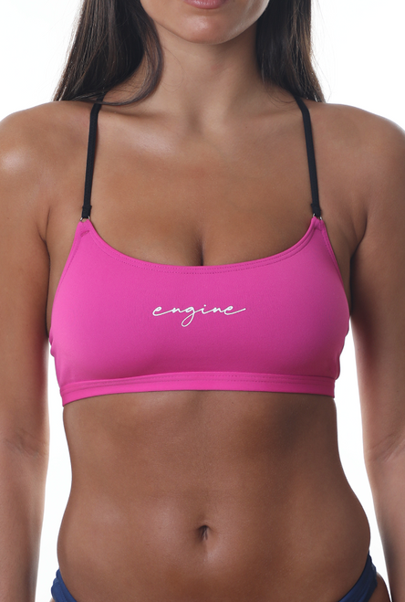 ENGINE BRAZILIA TOP CURSIVE - HOT PINK