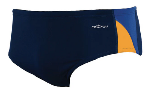 DOLFIN COLORBLOCK BRIEF - NAVY/GOLD