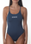 ENGINE CAPRI TIE BK 1 PIECE - CHARCOAL/SILVER