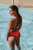 ENGINE SANTORINI STRAP BK BOLD LOGO 1pc - NEON RED
