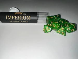 Grass Green Marble Acrylic 7 Dice Set Grass Green Marble Acrylic 7 Dice Set