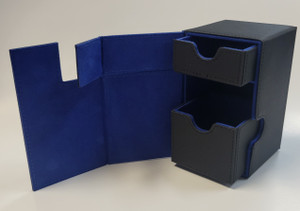 Mythic Keep Flip n' Tray Deck Box Black/Blue Mythic Keep Flip n' Tray Deck Box Black/Blue