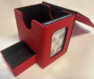 The Guardian+ (Plus) Deck Box - Red/Black The Guardian+ (Plus) Deck Box - Red/Black