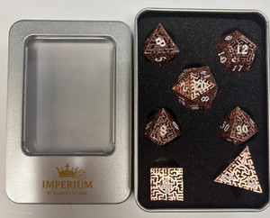 Copper Labyrinth Lightweight Metal 7 Dice Set Copper Labyrinth Lightweight Metal 7 Dice Set