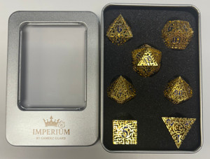 Golden Labyrinth Lightweight Metal 7 Dice Set Golden Labyrinth Lightweight Metal 7 Dice Set
