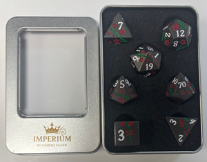 Midnight Rose Blossom Metal 7 Dice Set Midnight Rose Blossom Metal 7 Dice Set