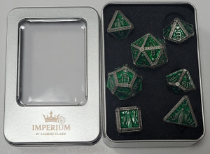 Toxic Steel Crypt Metal 7 Dice Set