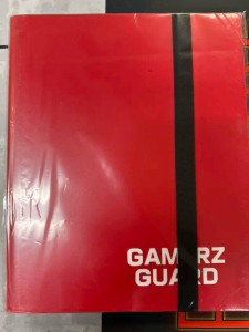 Red Polypropylene 9-Pocket Binder with close strap