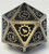 Steampunk Tarnished Bronze color Metal Dice 7 piece Polyhedral dice set O3