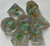 Leaf Green Pocket Critters Resin 7 Dice Set