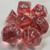 Bleeding Ruby Resin 7 Dice Set