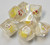 Yellow Christmas Duck Critters Resin 7 Dice Set