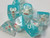 White Christmas Duck Critters Resin 7 Dice Set