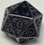 Steampunk Tarnished Silver 7 Metal Polyhedral Dice Set