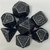 Steampunk Tarnished Silver 7 Metal Polyhedral Dice Set