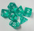 Translucent Sea Green Acrylic 7 Dice Set