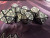 Steampunk Iron White 7 Polyhedral Metal Dice Set