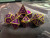 Assassin's Golden Amethyst 7 Metal Polyhedral Dice Set
