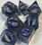 Glaring Undead Dragon Eyes Resin 7 Dice Set