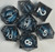Cold Abyssal Dragon Eyes Resin 7 Dice Set