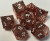 Copper Labyrinth Lightweight Metal 7 Dice Set