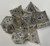 Silver Labyrinth Lightweight Metal 7 Dice Set