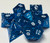 Blue Labyrinth Lightweight Metal 7 Dice Set
