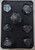 Steampunk Gears Black/Blue Metal 7 Dice Set