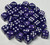 Purple Marble Acrylic 12mm D6 Dice Set
