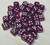 Red-Violet Swirl Marble Acrylic 12mm D6 Dice Set