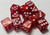 Blood Red Acrylic Marble 16mm D6 Set