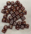 Chocolate Brown Acrylic Marble 12mm D6 Dice Set