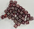Velvet Red Acrylic Marble 12mm D6 Dice Set