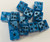 Dark Blue Acrylic Marble 16mm D6 Set