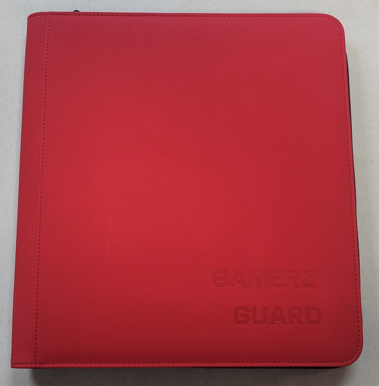 Red 12 Pocket Zipper Binder