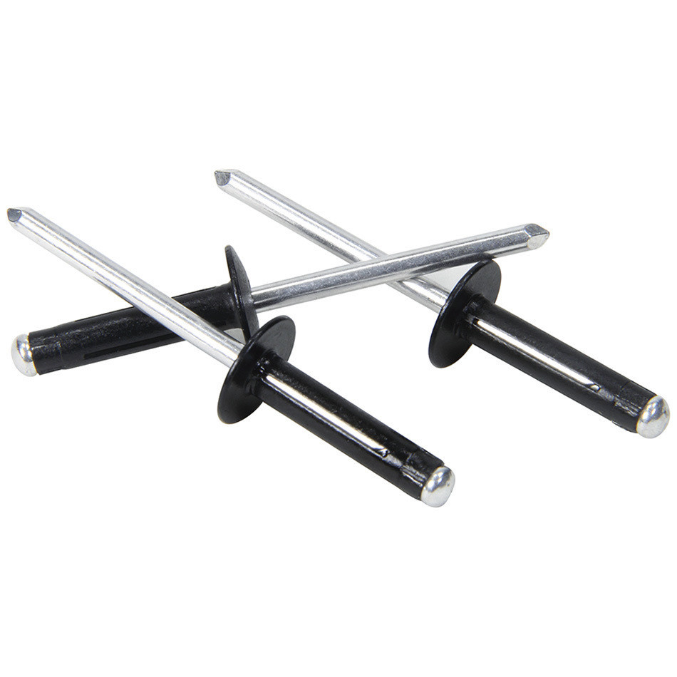 HEAD バイン M(25.5-28) Medium Head Rivet 250Pk Black Flange Type Aluminum Mandrel