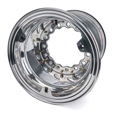 15 x 14 in, 5  B S,  Inner Beadlock,Polished