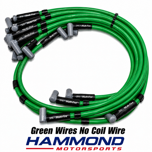 GREEN Multi-Fire Spark Plug Wires (No Coil Wire)