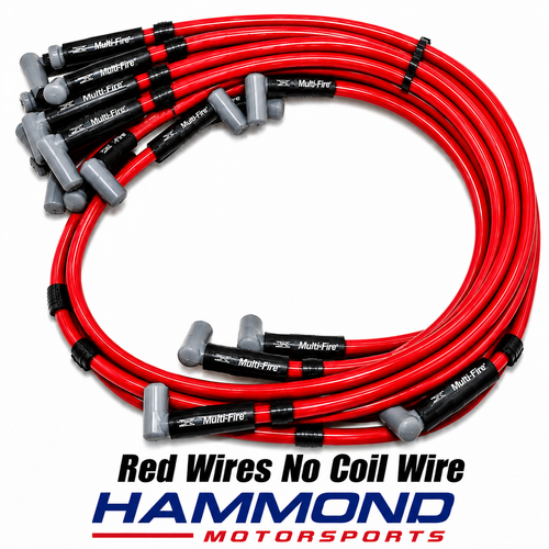Red Multi-Fire Spark Plug Wires (No Coil Wire)